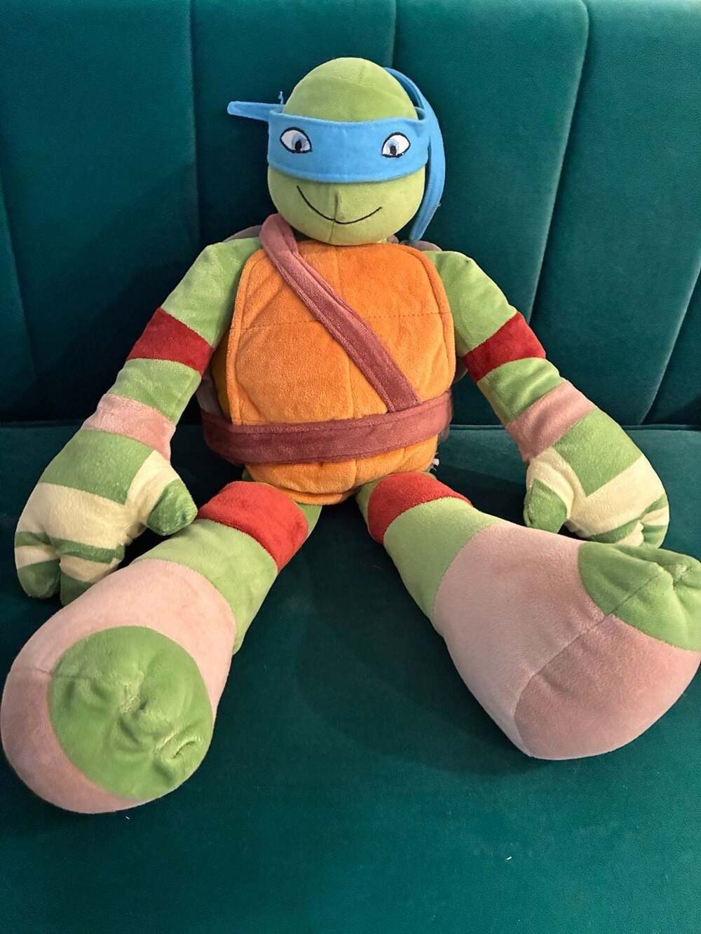 Nickelodeon TMNT Leonardo Teenage Mutant Ninja Turtle Plush Pillow Buddy